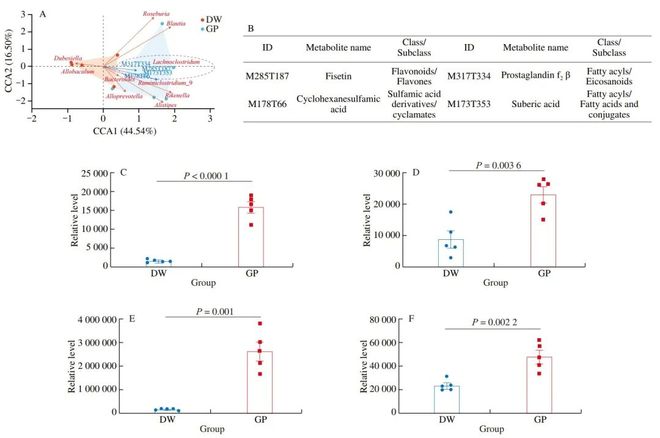 FSHW 长期葡萄粉饲料通过改变肠道微生物群和代谢组减轻小鼠实验性缺血性卒中(图4)